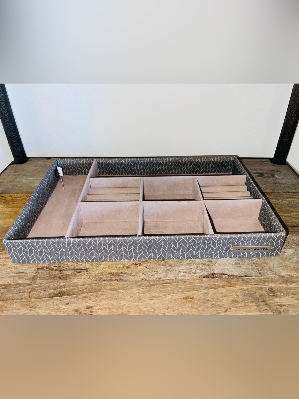 New Raymond Waites Jewelry Organizer Rings, Necklaces, Earring Compartments